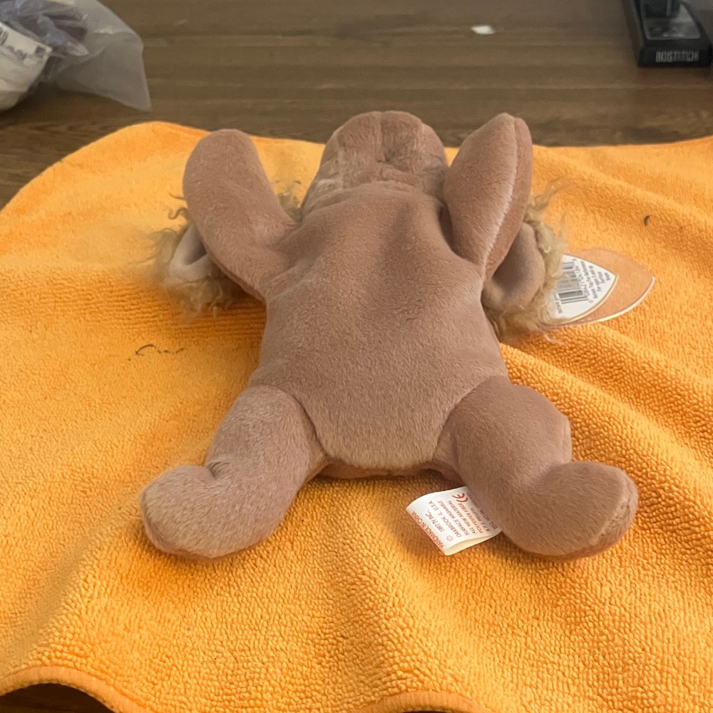 Ty Beanie Babies Spunky Dog Plush - Cream and Brown - Picture 7 of 7